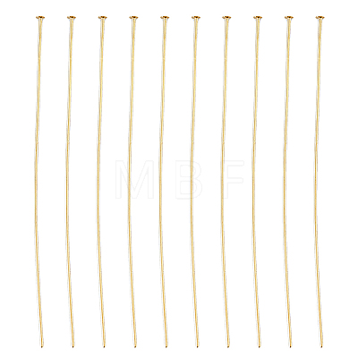 DICOSMETIC 150Pcs Brass Flat Head Pins KK-DC0003-81-1