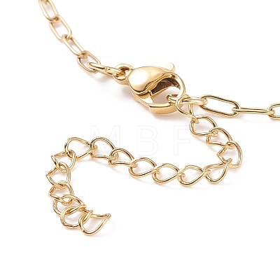 304 Stainless Steel Paperclip Chains Bracelet for Women X-BJEW-JB08325-1