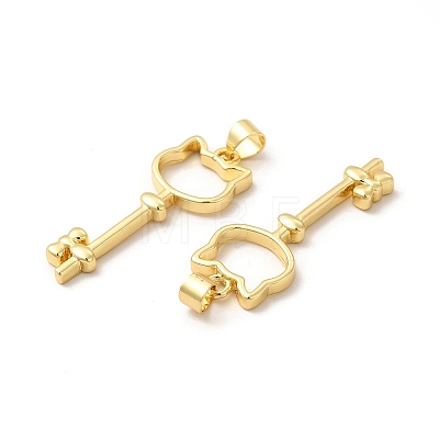 Rack Plating Brass Pendants KK-B068-18G-1