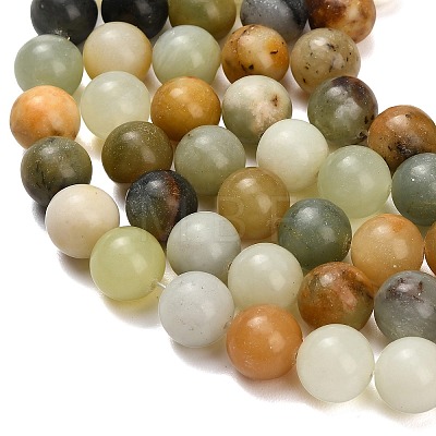 Natural Butter Jade Beads Strands G-C289-B03-12mm-1