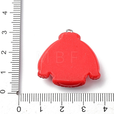Christmas Opaque Resin Pendants LS-RESI-A049-05H-1