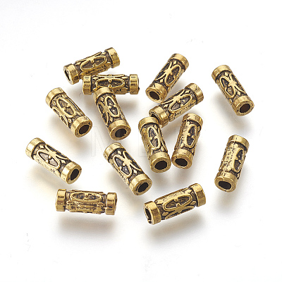 Tibetan Style Alloy Tube Beads LS-GLF0843Y-1