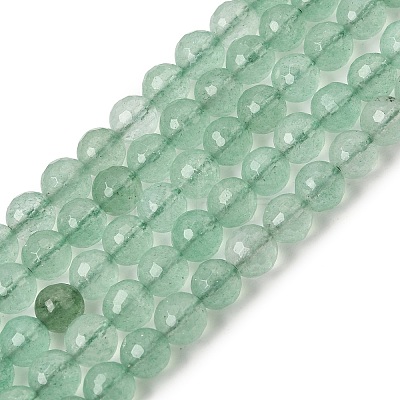Natural Green Strawberry Quartz Beads Strands GG-CBA0166-A02-6mm-1