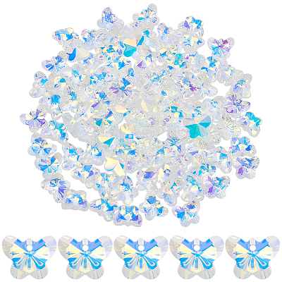 100Pcs Glass Charms GLAA-SP0001-66-1