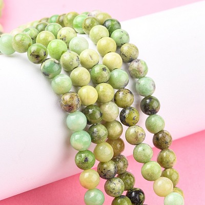 Natural Serpentine Beads Strands X-G-N166-6-1