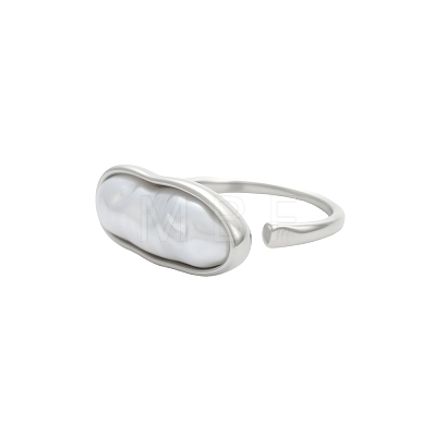 Anti-Tarnish 304 Stainless Steel Cuff Rings RJEW-OY001-07P-1