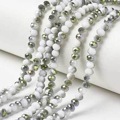 Electroplate Opaque Glass Beads Strands LS-EGLA-A034-P4mm-S18-1
