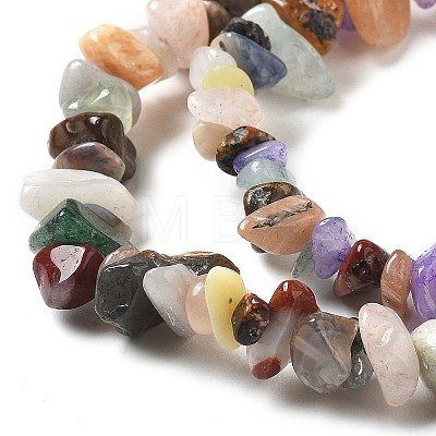 Natural & Synthetic Gemstone Chip Bead Strands G-M205-21-1