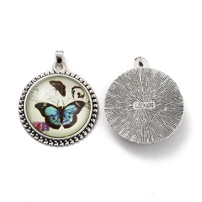 Tibetan Style Alloy Pendants TIBE-F013-01AS-A01-1