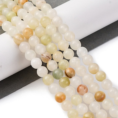 Natural Afghan Jade Beads Strands G-B130-6mm-01-1