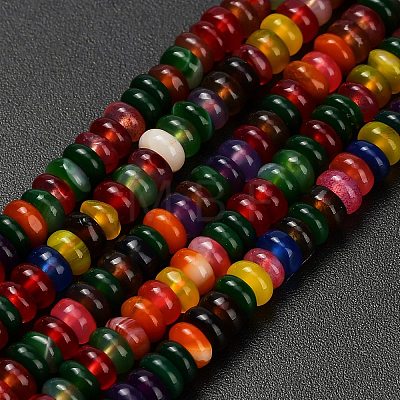 Natural Agate Beads Strands G-L635-A01-4x2mm-02-1