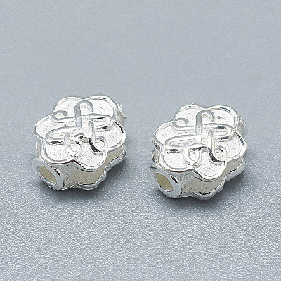 925 Sterling Silver Beads STER-T002-48S-1