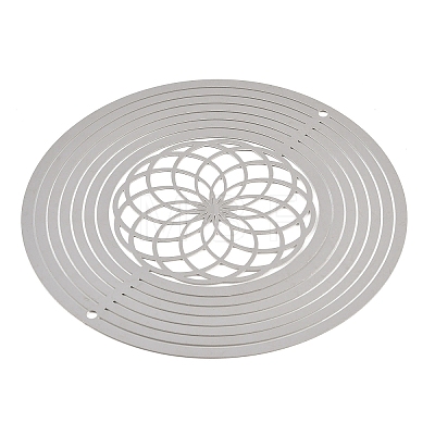 201 Stainless Steel 3D Rotating Hanging Wind Spinner STAS-B122-01P-02-1