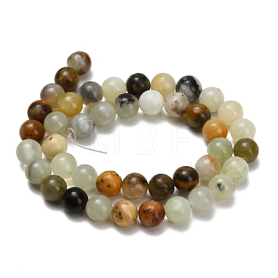 Natural Butter Jade Beads Strands G-C289-B03-8mm-1