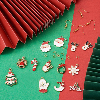DIY Christmas Earring Making Kits DIY-TA0002-86-1