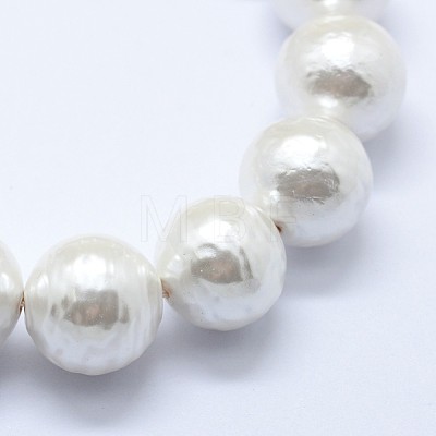 Shell Pearl Beads Strands BSHE-K053-02-10mm-1