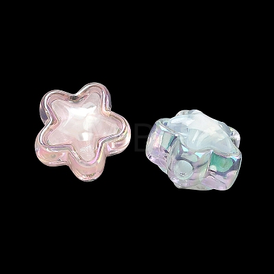 Plating Transparent Acrylic Beads AC-CBA6B5D-02-1