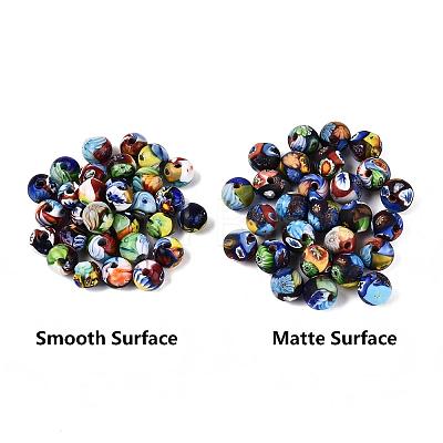 Handmade Millefiori Glass Lampwork Round Beads LA-N001-01B-13MM-1