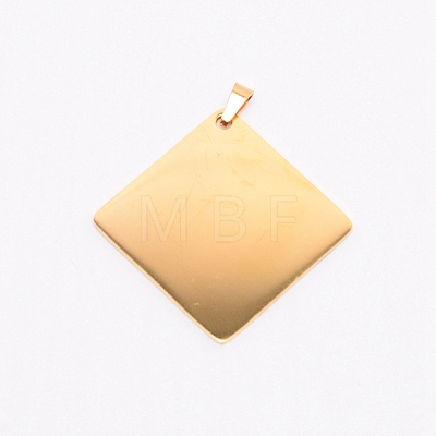 Stainless Steel Pendants STAS-WH0016-25G-1