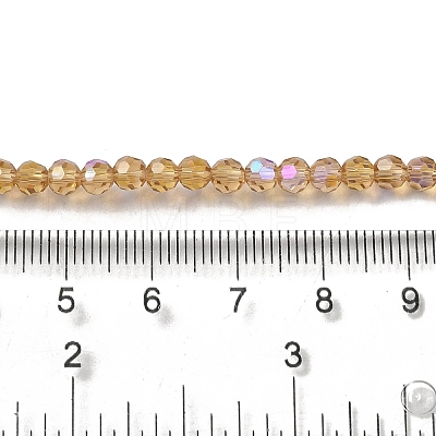Electroplate Transparent Glass Beads Strands EGLA-A035-T4mm-L17-1