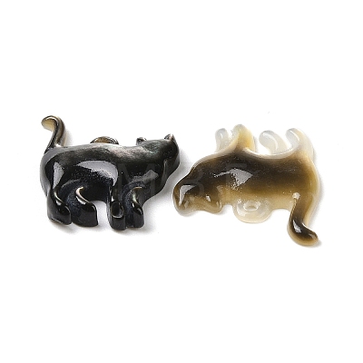 Natural Black Lip Shell Pendants X-SSHEL-H068-05-1