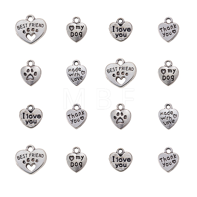 Tibetan Style Alloy Charms TIBE-CJ0001-08-1