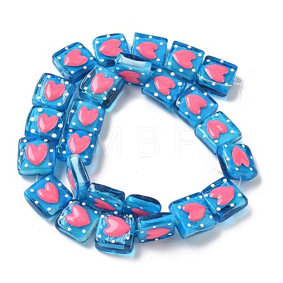 Handmade Lampwork Enamel Beads LAMP-G147-02J-1