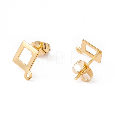 201 Stainless Steel Stud Earring Findings EJEW-A071-21G-1