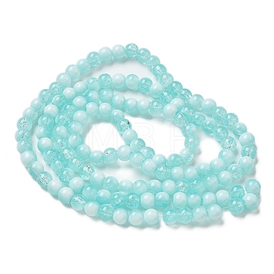 Crackle Glass Beads X1-GLAA-U001-6mm-02-1