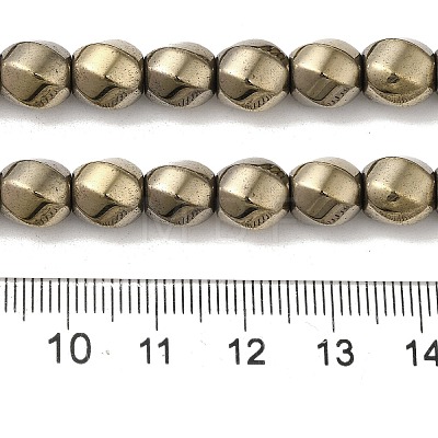 Electroplated Non-Magnetic Synthetic Hematite Beads Strands G-P518-05G-01-1