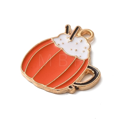 Thanksgiving Day Theme Alloy Enamel Pendants ENAM-M002-03G-02-1