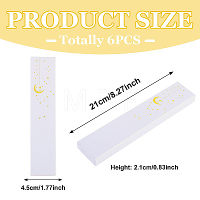 Gold Stamping Moon Printed Cardboard Paper Jewelry Necklace Packaging Boxes CON-TAC0071-004B-1