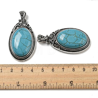 Synthetic Turquoise Big Pendants G-Z050-10A-1