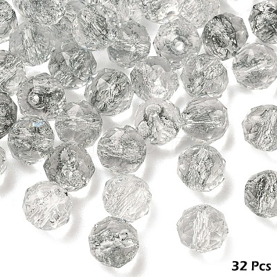 Crackle Transparent Glass Beads Strands GLAA-YW0005-73A-1