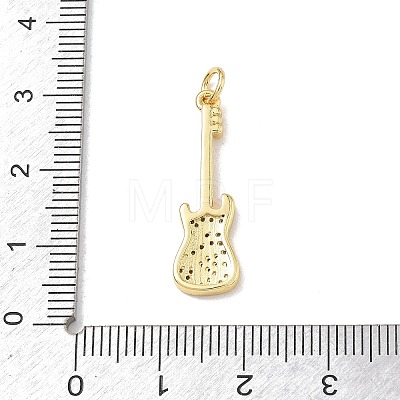 Brass Micro Pave Clear Cubic Zirconia Pendants KK-D289-01G-08-1