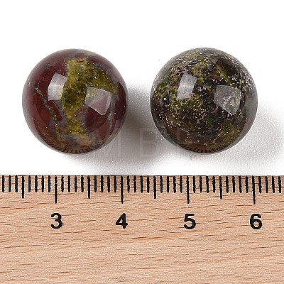 Natural Dragon Blood No Hole Sphere Beads G-K363-04D-39-1