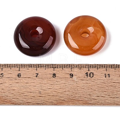 Natural Red Agate Pendants G-Q601-30B-01-1