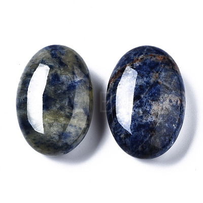 Natural Sodalite Oval Palm Stone G-T132-044-1