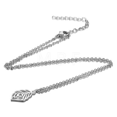 201 Stainless Steel Pendants Necklaces NJEW-S063-TN201-1-1