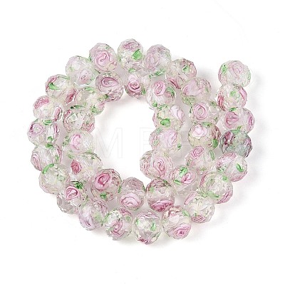 Handmade Luminous Lampwork Beads Strands LAMP-N037-01G-1