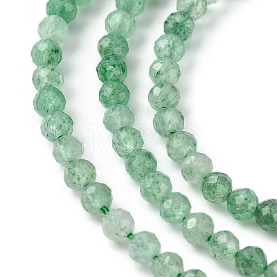 Natural Green Strawberry Quartz Beads Strands G-Z034-A02-03-1