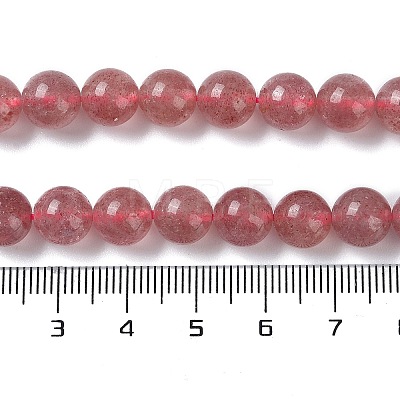 Natural Strawberry Quartz Beads Strands G-R435-03-A01-1