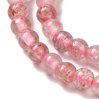 Natural Strawberry Quartz Beads Strands G-B090-A26-03-1