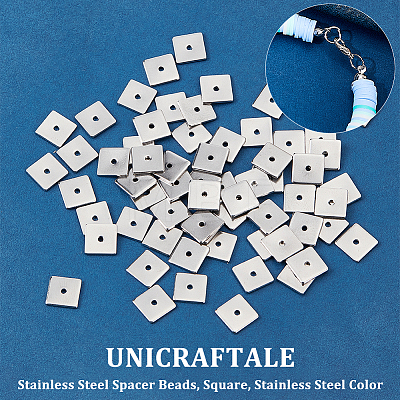 Unicraftale 304 Stainless Steel Spacer Beads STAS-UN0003-47P-1