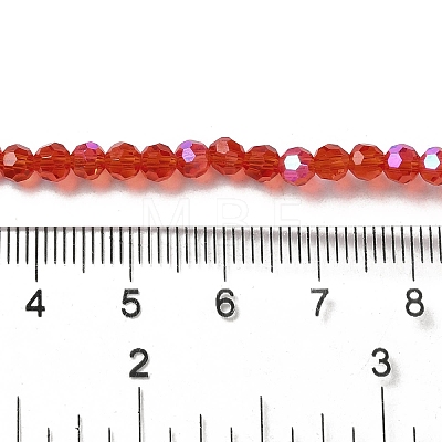 Electroplate Transparent Glass Beads Strands EGLA-A035-T4mm-L01-1