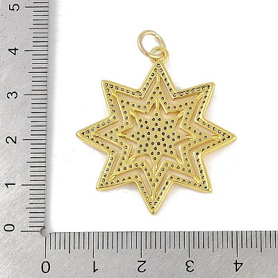 Brass Micro Pave Cubic Zirconia Pendants KK-B114-19G-1