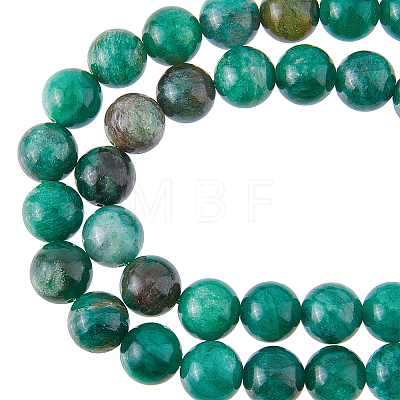 1 Strand Natural Fuchsite Beads Strands G-HY0001-32-1