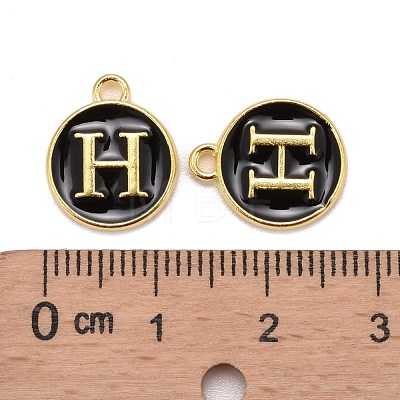 Golden Plated Alloy Charms X-ENAM-S118-02H-1