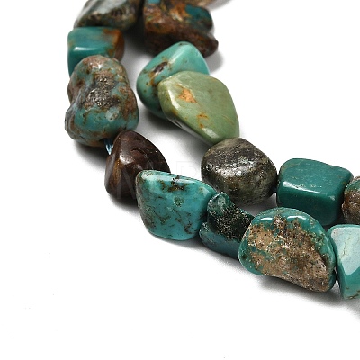Natural HuBei Turquoise Beads Strands X-G-P497-01E-19-1