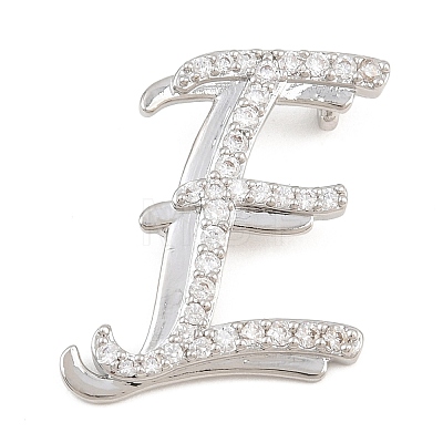 Brass Micro Pave Clear Cubic Zirconia Pendants CU-CBA8481-01P-E-1